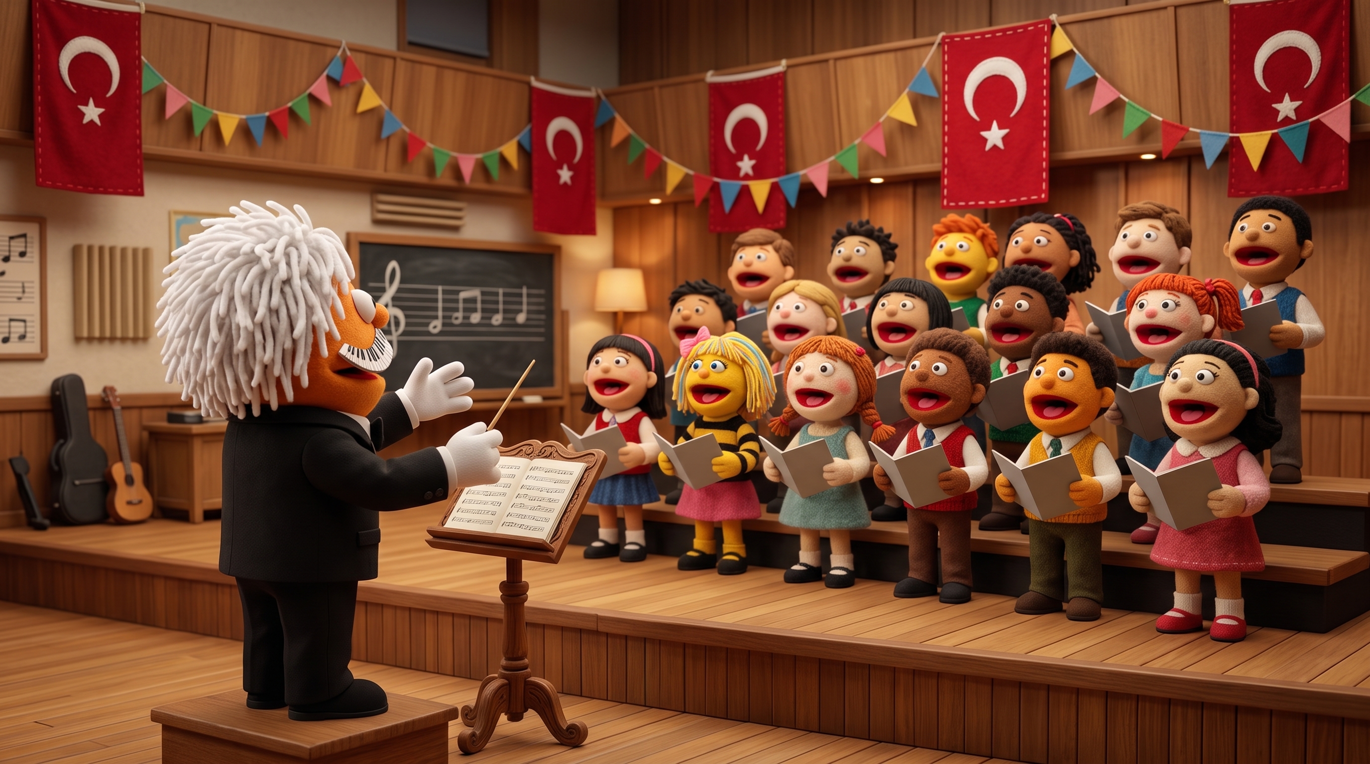 Arpej Sokağı Millî Bayram ve Ortak Koro Sahnesi